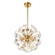 preview thumbnail 3 of 6, Ashira 16.5"W 11-Lights Modern Sputnik Firework Starburst Crystal Chandelier