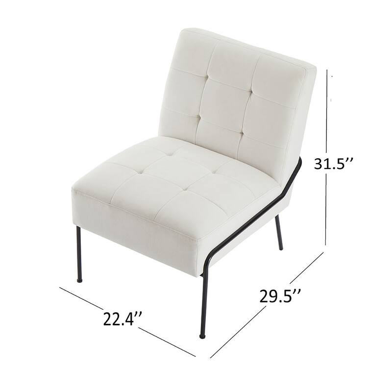 Carbon Loft Hofstetler Armless Accent Chair
