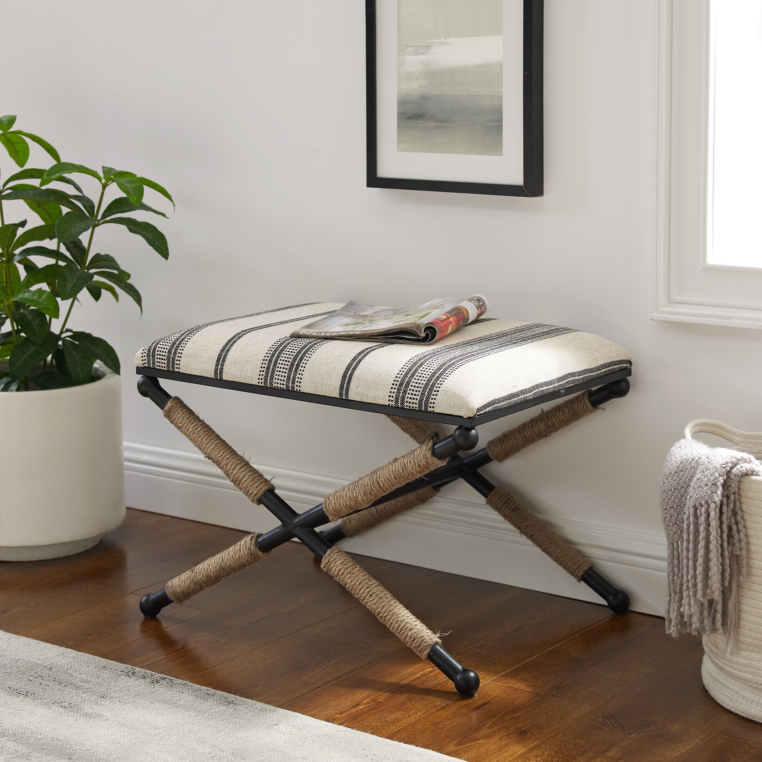 Linon Aura Campaign Ottoman