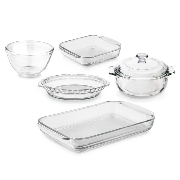 JoyJolt Glass Loaf Pans with Lids - Set of 3 ,Grey