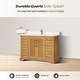 preview thumbnail 59 of 130, Tokyo Bath Vanity with Quartz Stone Top without Mirror