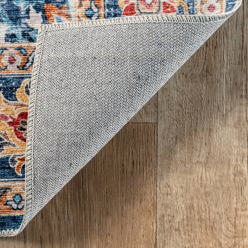 Nuloom Emi Traditional SplashGuard Machine Washable Area Rug