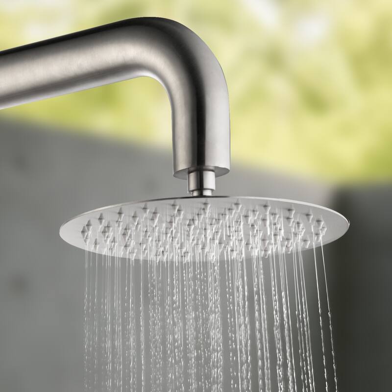 63"H 316 Stainless Steel Wall-Mounted Heavy-Duty Outdoor Shower