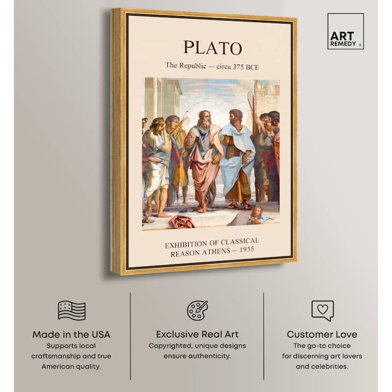 World of Plato's Republic Canvas by Art Remedy