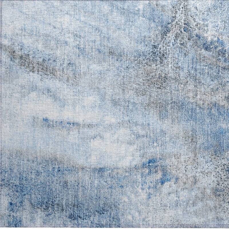 Bax Artistic Abstract Weather Resistant Current & Stylish Runner Outdoor Rug