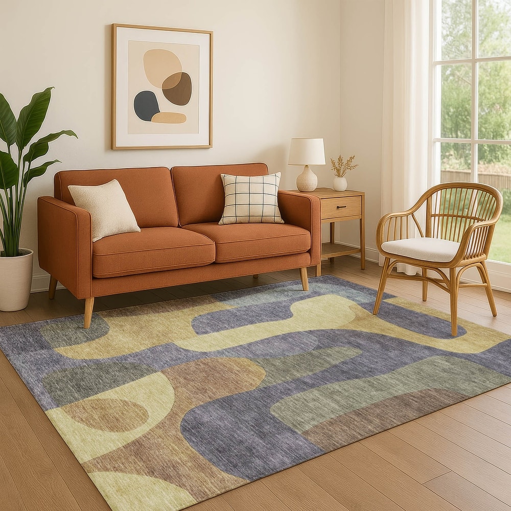 Premium Washable Super Soft Contemporary Siena Mayfield Rug