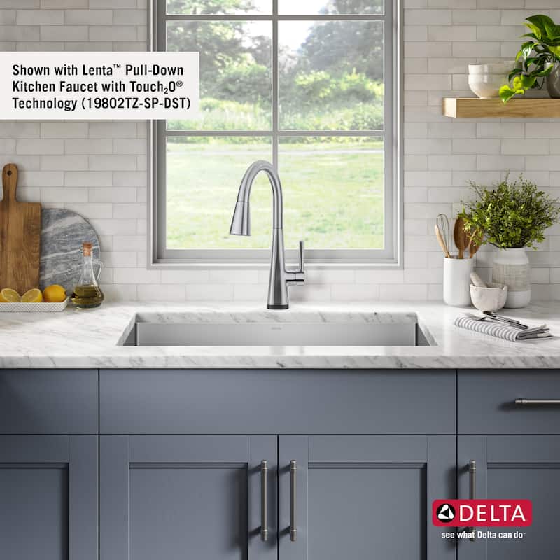 Delta 953034-26S Lenta 26” Undermount 16 Gauge Stainless Steel Single