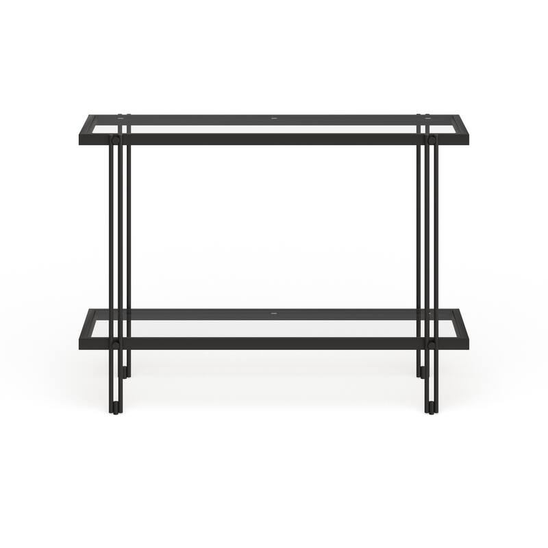 Inez Steel and Glass Console Table