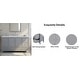 preview thumbnail 25 of 35, Christopher Knight Home - Modern 60-Inch Bathroom Vanity with Separate Sink and Soft-Close Storage