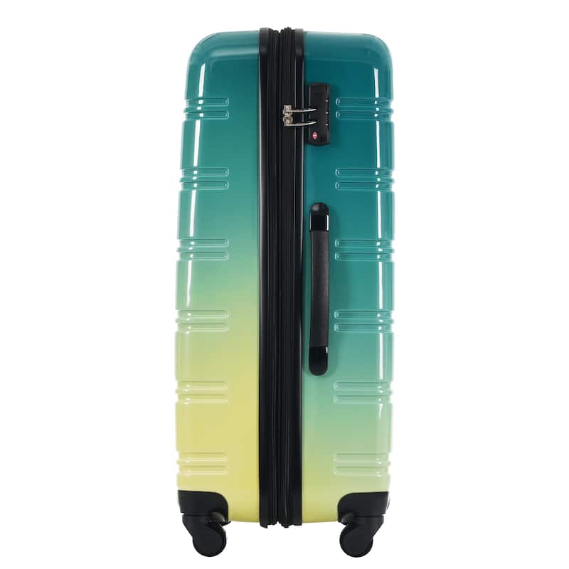 Hardshell Luggage Sets 3 Piece Gradient Color Expandable Suitcase with Spinner Wheels and TSA Lock Lightweight 20" 24" 28"