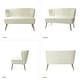preview thumbnail 71 of 114, HULALA HOME Monica Modern Velvet Curved Tufted Back Loveseat with Metal Tapered Legs