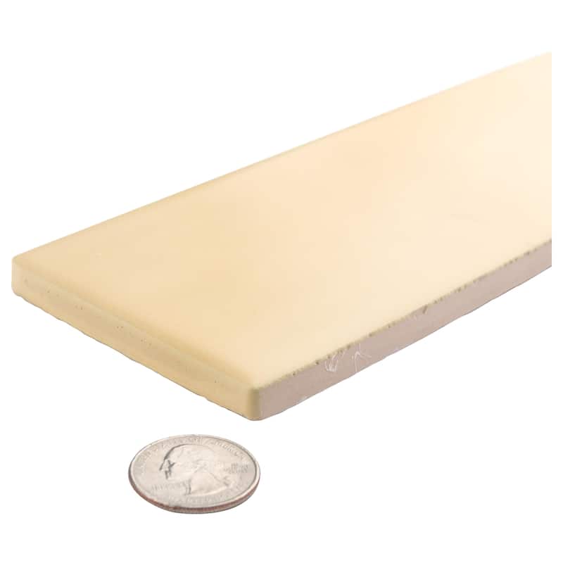 Merola Tile Chalk Ocre 3" x 11-3/4" Ceramic Wall Tile
