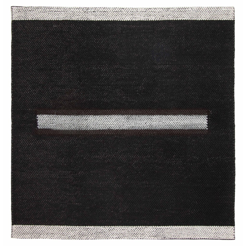 ECARPETGALLERY Braid weave Sienna Black Wool Rug - 5'9 x 6'0