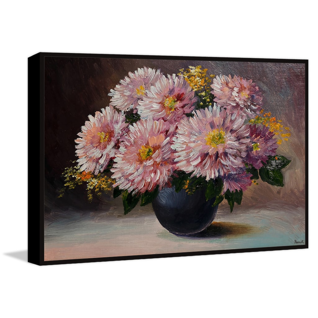 They Still Bloom Floater Framed Print on Canvas
