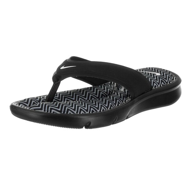 Shop Nike Women S Ultra Comfort Thong Print Black White Sandal