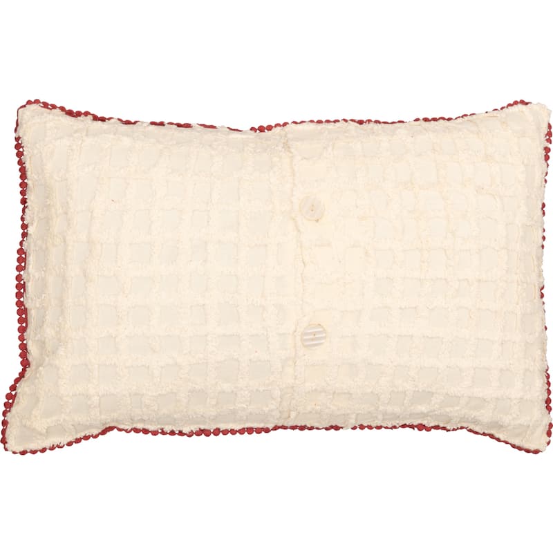 Chenille Christmas Ho Ho Ho Pillow 14x22