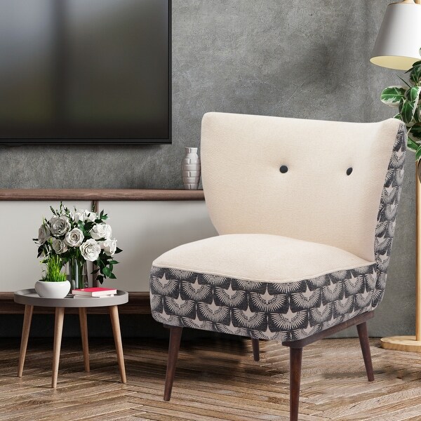 Sevita Handmade Cream Charcoal Animal Organic Cotton Chair Bed