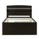 preview thumbnail 30 of 48, Wood Storage Platform Bedframe with LED Headboard & Charging Station
