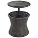 preview thumbnail 18 of 18, 5 Pieces Patio Furniture Chair Sets, Patio Conversation Set With Wicker Cool Bar Table,Ottomans,Outdoor Furniture Bistro Sets