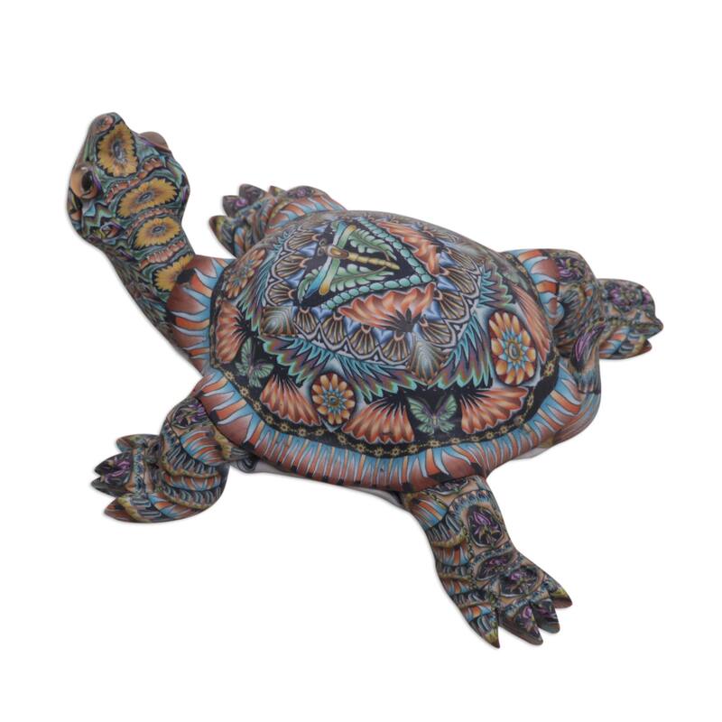 Novica Handmade Decorative Tortoise Polymer Clay Sculpture (3 Inch)