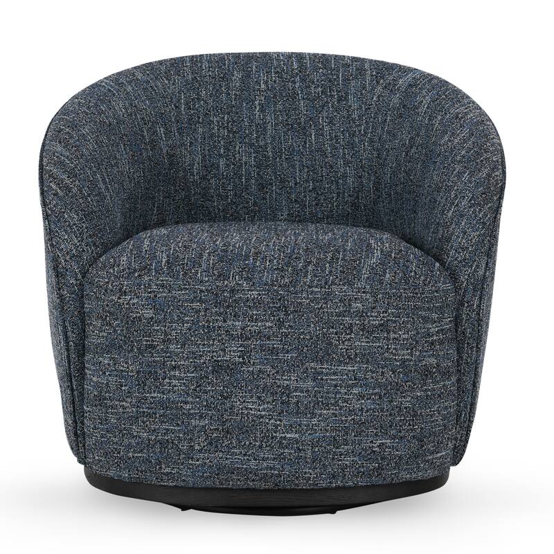 Classic Home Andrea Swivel Accent Chair in Blue