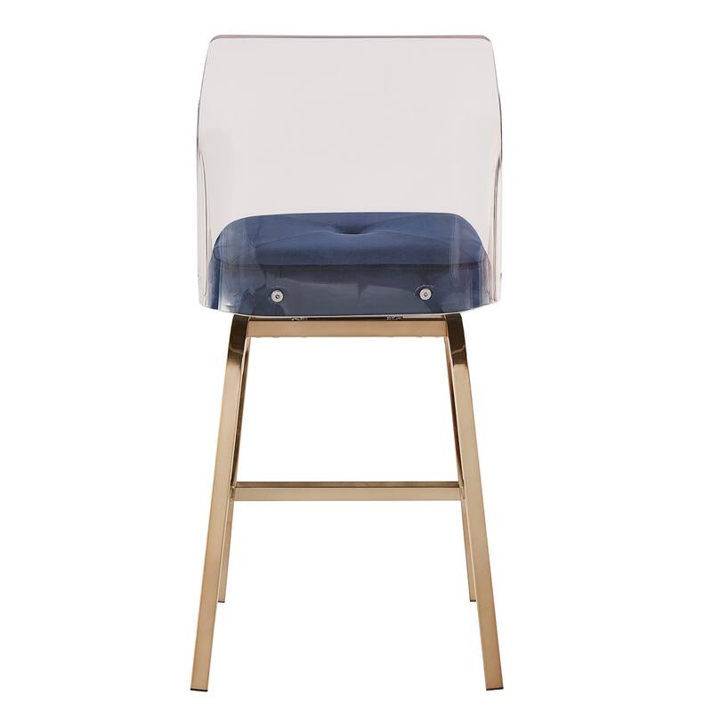 Lennox Velvet Counter Height Stools (Set of 2) by iNSPIRE Q Bold