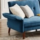 preview thumbnail 15 of 39, Modern Futon Sofa Bed, Convertible Sleeper Sofa with Tapered Wood Legs, 78.35" W, Small Split Back Sofa for Living Room