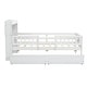 preview thumbnail 6 of 16, Wood Twin Size Platform Bed w/Built-in LED Light,Guardrail & 2 Drawers