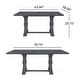 preview thumbnail 25 of 33, Christopher Knight Home - Rustic Extendable Dining Table with Rubberwood X-Frame Base and Extension Leaf
