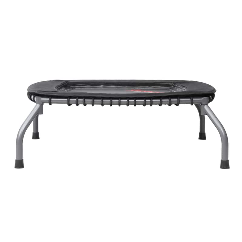 Sunny Health & Fitness Springless Mini Fitness Trampoline Adjustable Bungee-Style Rebounder 36 inch - SF-S021047