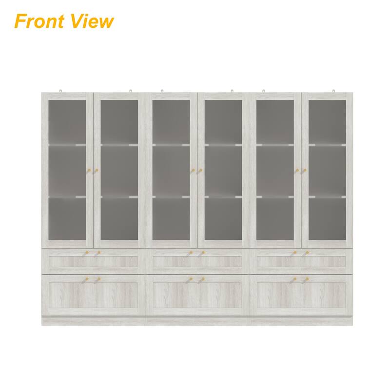 Elegant White Modular Bookcase: Stylish and Flexible Storage Solution for Your Home