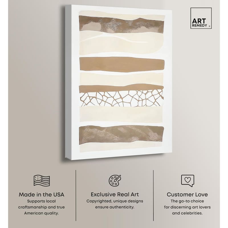 Relief Rifts II Canvas by Art Remedy, Gallery Wrapped