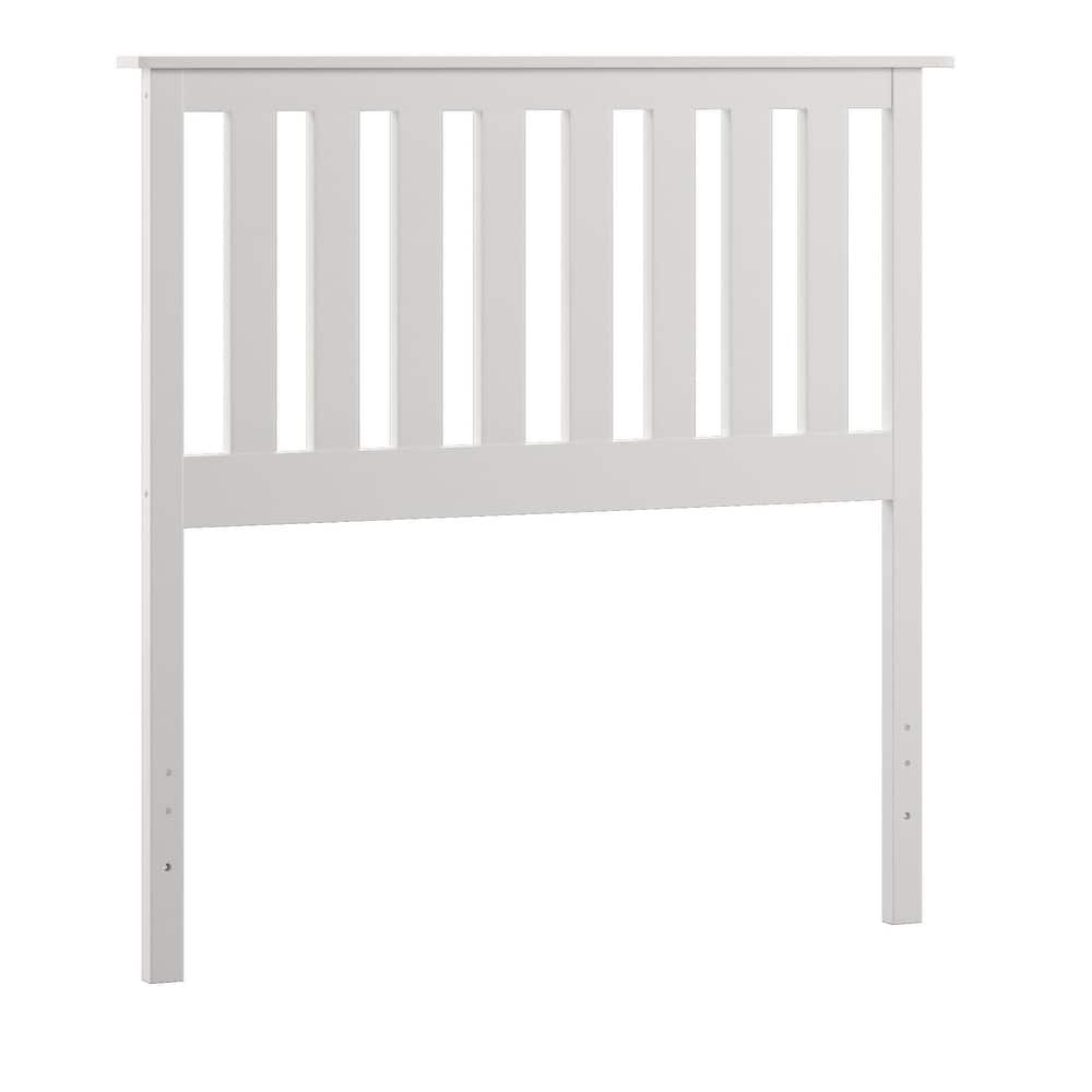 Hammersley Mission Slatted White Wood Headboard by iNSPIRE Q Classic