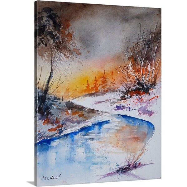 "Aqua 200308" Canvas Wall Art