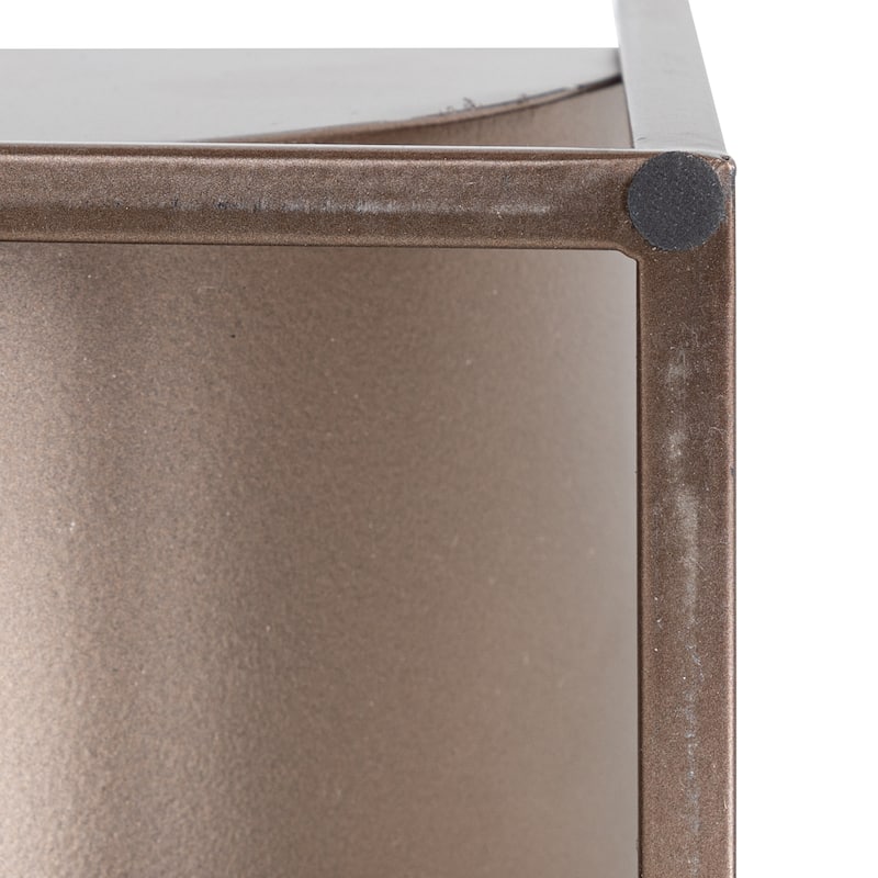 Kate and Laurel Ozar Metal Tabletop Planter - 12x5x6