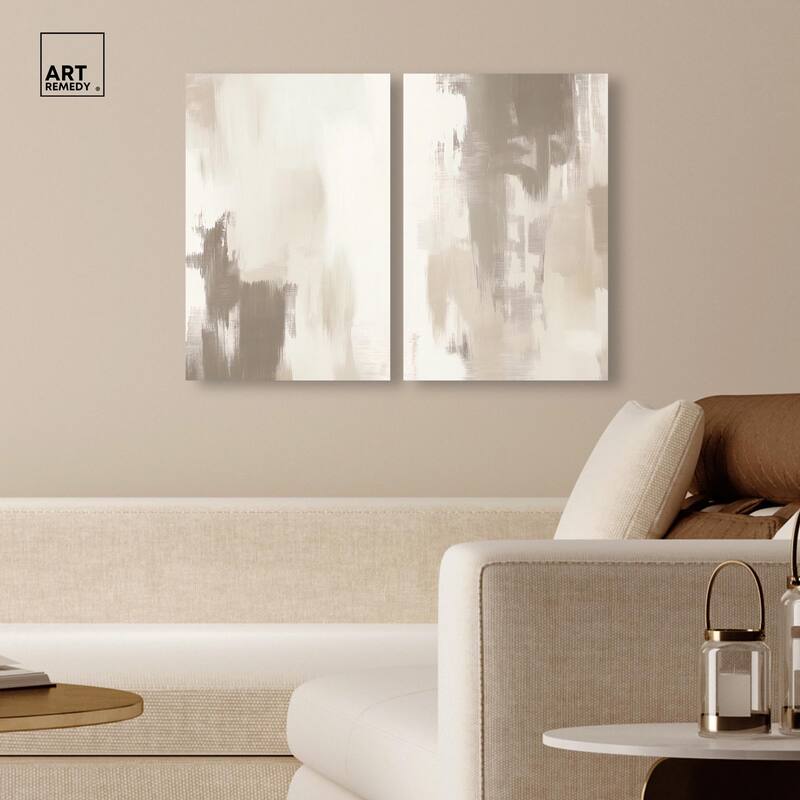 Winter Mist I Canvas Set of 2 by Art Remedy, Gallery Wrapped