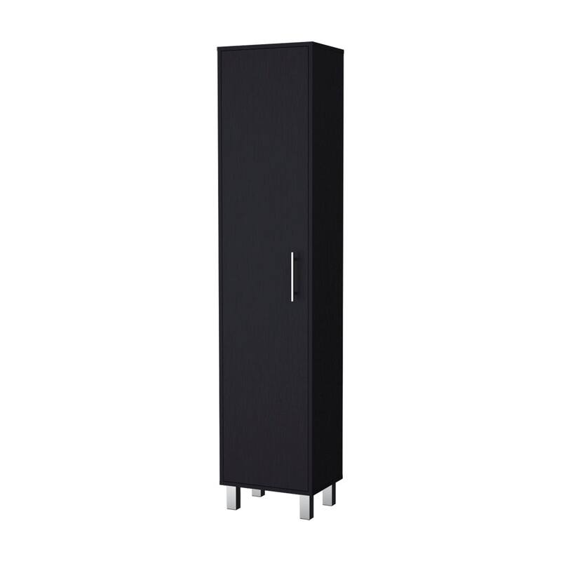 Laska 71" Tall 5-Shelves Storage Cabinet Broom Closet - N/A