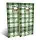 preview thumbnail 1 of 6, Green Checkered Outdoor Cornhole Board Set Backyard 2x4 - Include Carrying Case