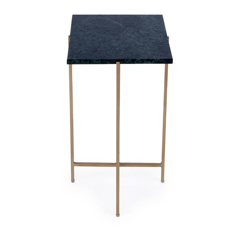 Nigella square Marble & Metal Accent Table