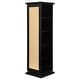 preview thumbnail 2 of 10, Robinsons Swivel Accent Cabinet with Cork Board Black