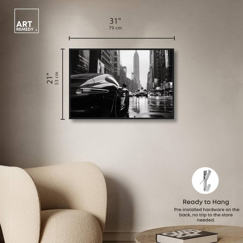 Rainy Day New York Canvas by Art Remedy
