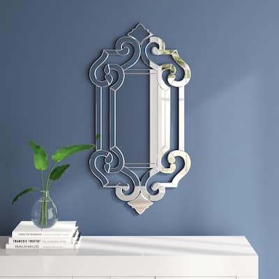 Allan Andrews Patrice Venetian Styled Wall and Accent Mirror - mirrored