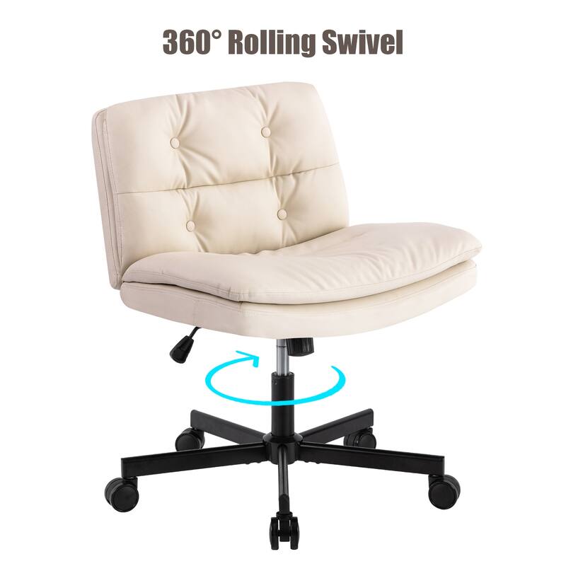 Larger Size 360 Swivel Home Office Desk Chair with Wheels