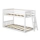 preview thumbnail 3 of 39, Max and Lily Twin over Twin Low Bunk Bed with Ladder on End