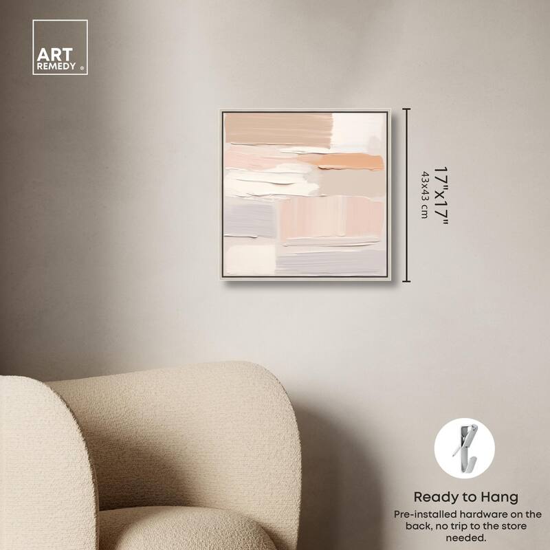 Roseate Cream Tones III Canvas by Art Remedy