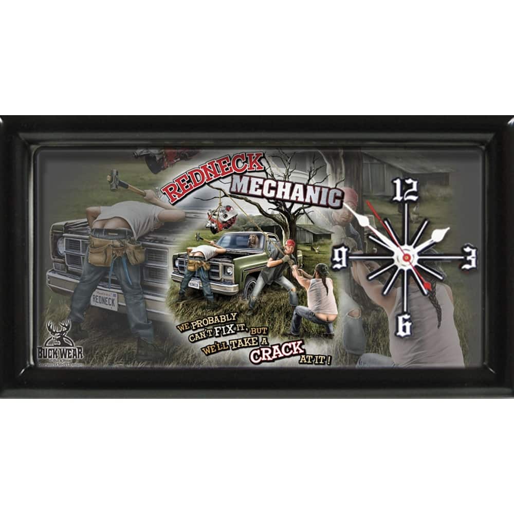 Redneck Mechanic Clock # 4
