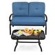 preview thumbnail 12 of 38, Costway 2PCS Patio Loveseat Bench Table Furniture Set Cushioned Chair