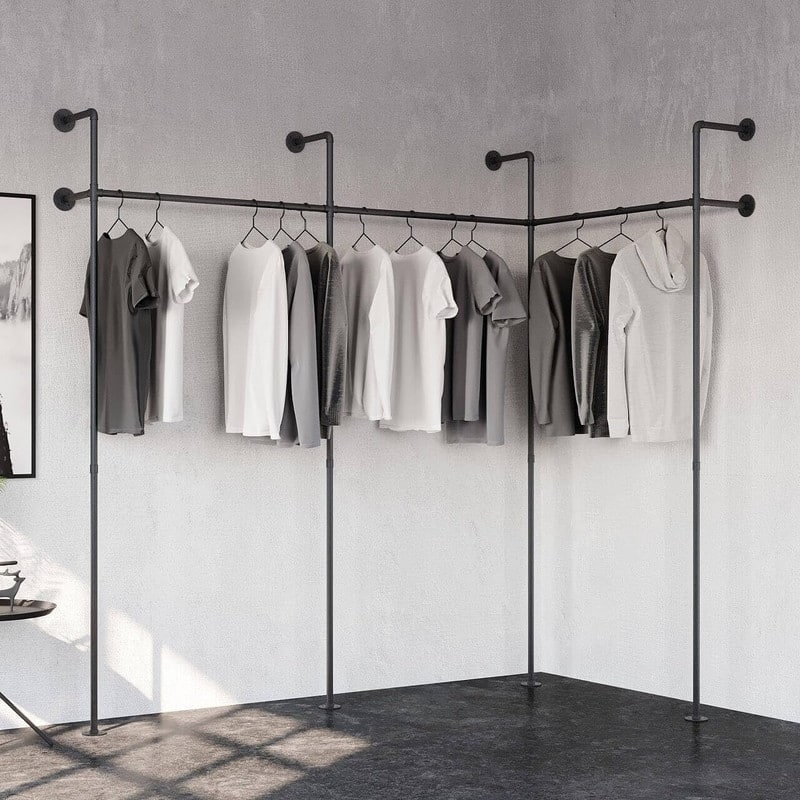 Industrial Pipe Clothing Rack