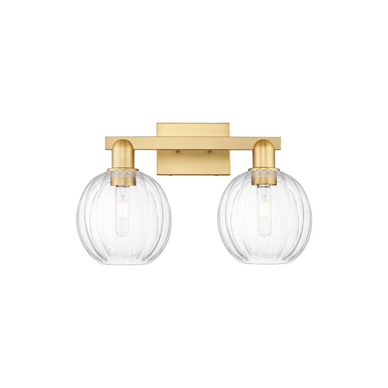 Innovations Lighting Downtown Urban - Preston - 2 Light 16" Globe Shade Bath Vanity Light