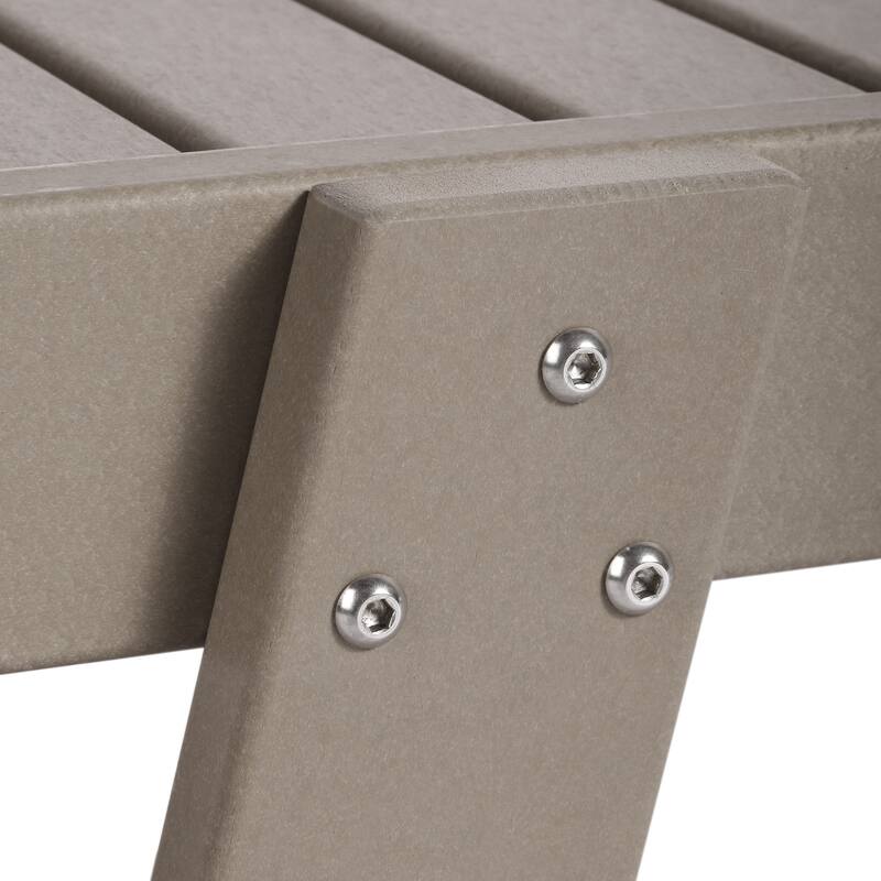 Laguna Hdpe All Weather Outdoor Patio Pool Reclining Chaise Lounge